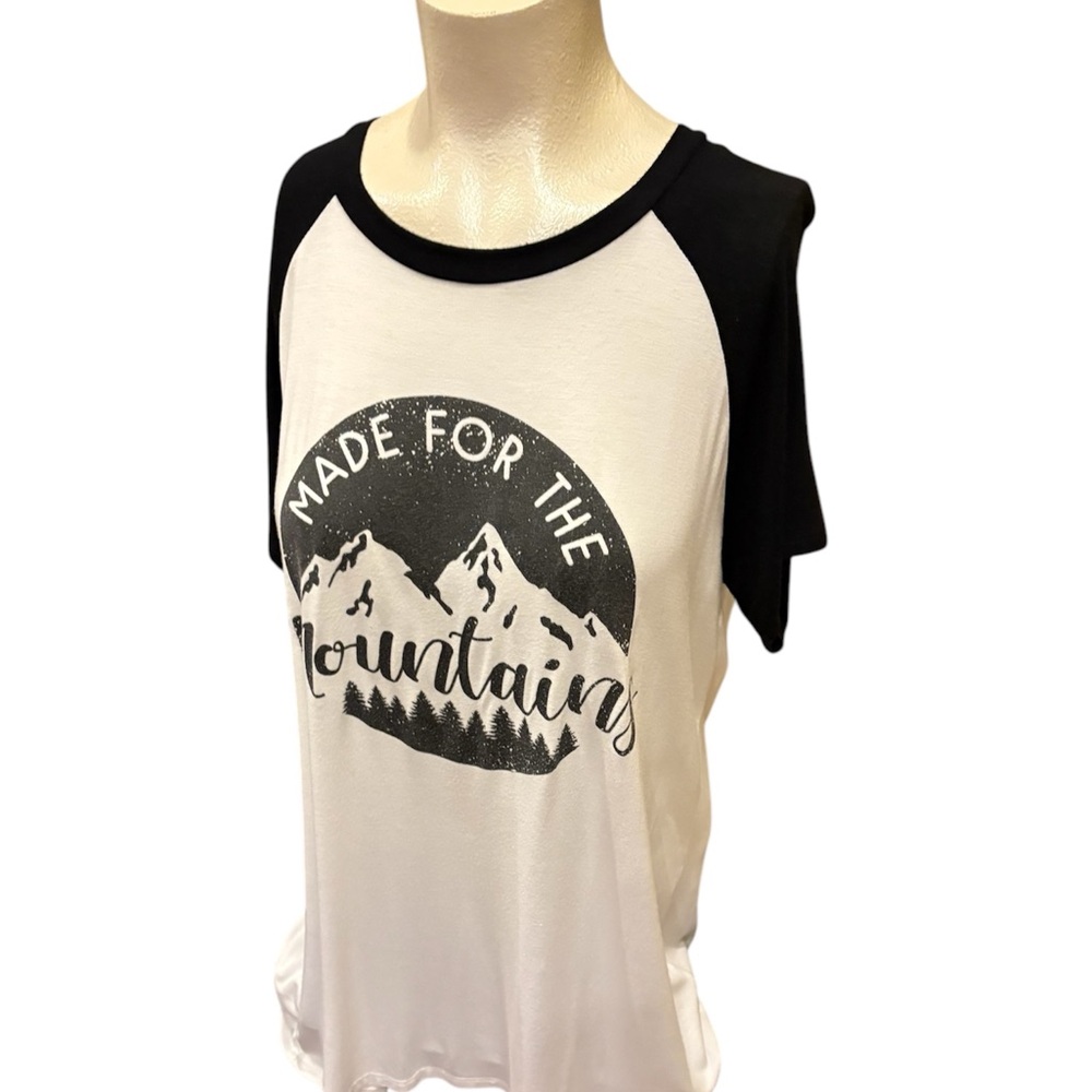 Adult Black and White Graphic Tee